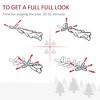 Soscooter 7.5ft Pre-Lit Snow-Dipped Artificial Christmas Tree with Realistic Branches, 350 LED Lights, Pine Cones, Red Berries and 1075 Tips - 3 of 4