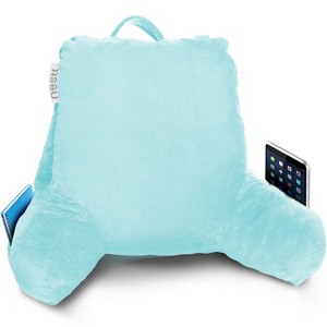 Nestl Memory Foam Reading Pillow, Reading & Bed Rest Pillow, Back Pillow with Pockets - 1 of 4