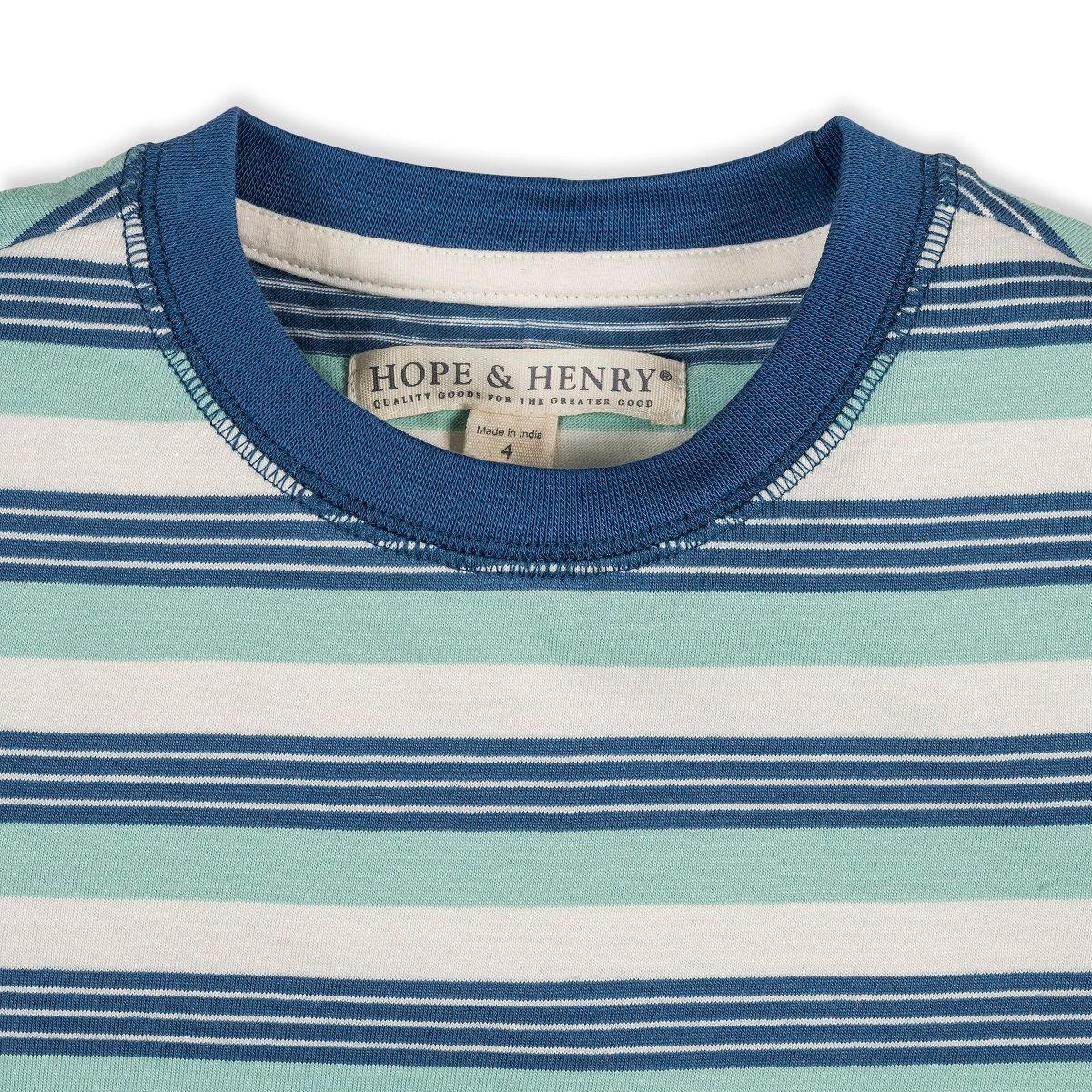 Hope & Henry Boys' Organic Short Sleeve Henley Tee, Kids - thumbnail 8