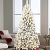 Artificial Trees Christmas Lit with 200 Warm Incandescent Lights, Prelit Christmas Tree with 498 Memory Wire Tips,Home Decoration-Maison Boucle - 2 of 4