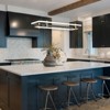 LLHZSY Double Layer Rectangular LED Chandelier 17 1/2" Wide Modern Light Fixture For Kitchen Island Dining Room - 4 of 4