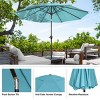 Nature Spring Easy Crank Patio Umbrella with Auto Tilt - 10', Blue - 3 of 4