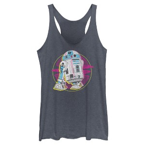 Womens Star Wars R2-D2 Retro Vibes Racerback Tank - 1 of 4