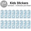 Big Dot of Happiness Winter Wonderland - Snowflake Holiday Party and Winter Wedding Favor Kids Stickers - 16 Sheets - 256 Stickers - 2 of 4