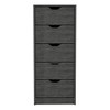 RISOKEYS 5 Drawer Chest, Wood Storage Dresser Cabinet,Craft Storage Organization, Makeup Drawer Unit for Closet, Bedroom - 4 of 4