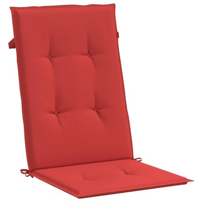 vidaXL Outdoor Garden Chair Highback Cushions in Durable Red Fabric - Perfect for Patio Furniture - Comfort Inside and Outside