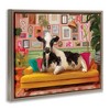 Stupell Industries Cow in Whimsical Maximalist House Black Framed Floater Canvas Wall Art - 3 of 4