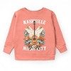 Nashville Music City Guitar Grunge - Youth Graphic Sweatshirt - 2 of 3