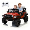 24V 2-Seater Kids Ride On Truck, Electric Car w/ Remote, 4WD, LED Lights, Music, 7Ah Battery & 2 Speeds - 2 of 4