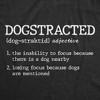 Mens Funny T Shirts Dogstracted Definition Sarcastic Puppy Graphic Novelty Tee for Men - Crazy Dog Men's T Shirt For Dog Lovers - 2 of 4