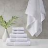 Vynxaria White 6 Piece Antimicrobial Cotton Tencel Towel Set - 2 of 4