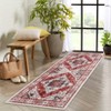 Area Rug Washable Living Room Rug, Soft Vintage Boho Non-Slip Non-Shedding Printed Floor Rugs for Kitchen Dining Bedroom - 2 of 4