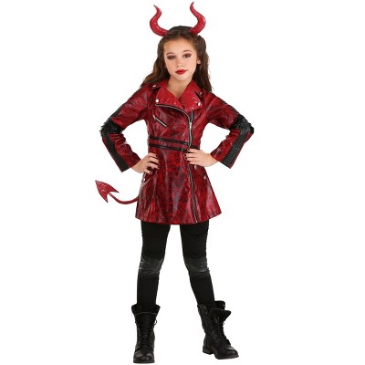 Halloweencostumes.com Girl's Leather Devil Costume : Target
