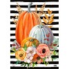 Striped Pumpkins Autumn House Flag Floral Fall 28" x 40" Briarwood Lane - 3 of 4