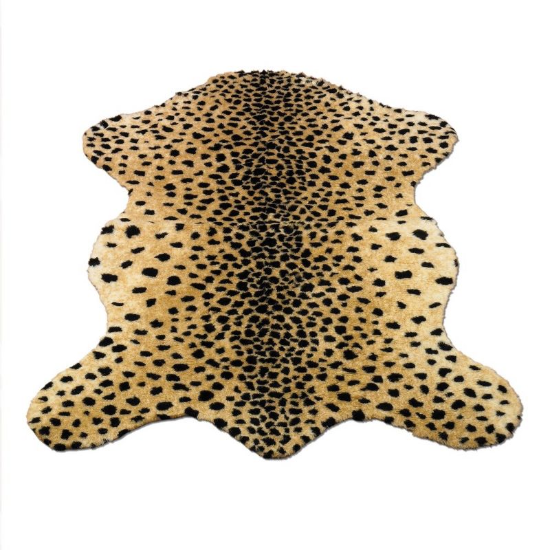 Walk on Me Faux Fur Super Soft Cheetah Rug Tufted With Non-slip Backing Area Rug, 1 of 5