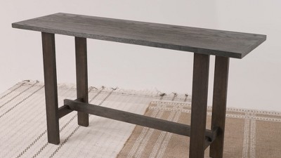 Hera Natural Finish Solid Wood Console Table