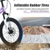 NAYSAYE Bicycle Mountain Bike Durable Steel Frame with Suspension Fork for Kids Outdoor Riding, Purple, 54.33"*22.44"*32.48" - 2 of 4