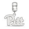 Black Bow Jewelry Sterling Silver Pittsburgh Panthers NCAA Bead Charm - 3 of 4