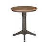 Stacy Round Top Pedestal Table Hickory Brown - International Concepts - image 2 of 4