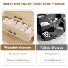 5 Drawer Dresser for Bedroom, Wood Chest of Drawers with Metal Legs, Freestanding Clothes Storage Organizer, Dresser Narrow Nightstand - 4 of 4