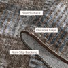 Area Rug Geometric Checkered Accent Rugs for Living Room, Bedroom, Non-Slip Low Pile Modern Abstract Rug - 4 of 4
