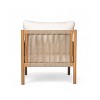 Sapphtopaz Outdoor Dining Chairs Modern Outdoor Patio Chairs with Wood Frame, Cushions for Garden, Balcony - 3 of 4