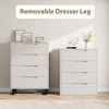 4 Dresser for Bedroom, 41.5" Tall Dresser, Freestanding Vertical Drawer Cabinet, Wooden Closet Storage Chest for Living Room, Hallway, Entryway - 4 of 4