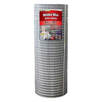 YardGard 16 Gauge Galvanized Zinc Coating Welded Wire Fence with Polished Finish Type for General Purpose Fence, Tools, and Home Improvement, Gray