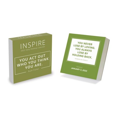 2022 Desktop Daily Calendar Inspire - The Time Factory