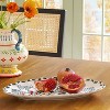 Medium Stoneware Floral Serving Platter - Threshold™ - 2 of 3