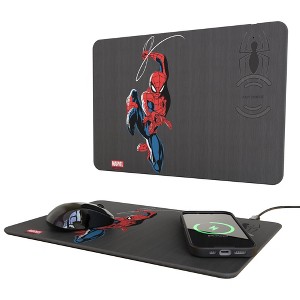Marvel Spider-Man Badge 15-Watt Wireless Charger and Mouse Pad - 1 of 3