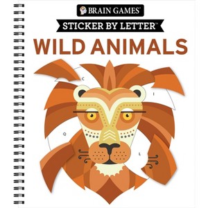 Brain Games - Sticker by Letter: Wild Animals - by  Publications International Ltd & New Seasons & Brain Games (Spiral Bound) - 1 of 1