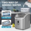 Countertop Ice Maker,30 lbs/day, features 2 water-filling options,self-cleaning,24H timer,16 Cubes in 13 Mins,Ideal for home,office,camping - 4 of 4