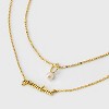 14K Gold Plated "Grandma" and Pearl Multi-Strand Pendant Necklace - Gold: Nickel-Free, 21 Inch with Extender, Love Theme - 4 of 4