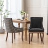 NicBex Polyester Dining Chairs Set of 2,Kitchen Chairs with Neutrally Toned Solid Wood Legs and Bronze Nailhead for Dining Room,Kitchen - 2 of 4