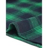 Allegra K Women's Contrast Turndown Collar Button Back Check Plaid Work Shirt - 4 of 4