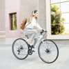 Aukfa  7-Speed Hybrid Bike - Aluminum Frame, Dual Disc Brakes, 700C Wheels - Men/Women's City Bicycle,Multiple Colors - 3 of 4