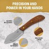 Condor Tool & Knife Nessmuk Knife 4 Inch W/ Leather Sheath - 1075 High-Carbon Steel Blade - Ergonomic Walnut Handle for Precise Control - 4 of 4