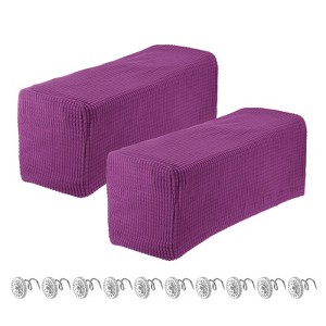Unique Bargains Breathable Soft Wrinkle Resistant Polyester Armrest Covers - 1 of 4
