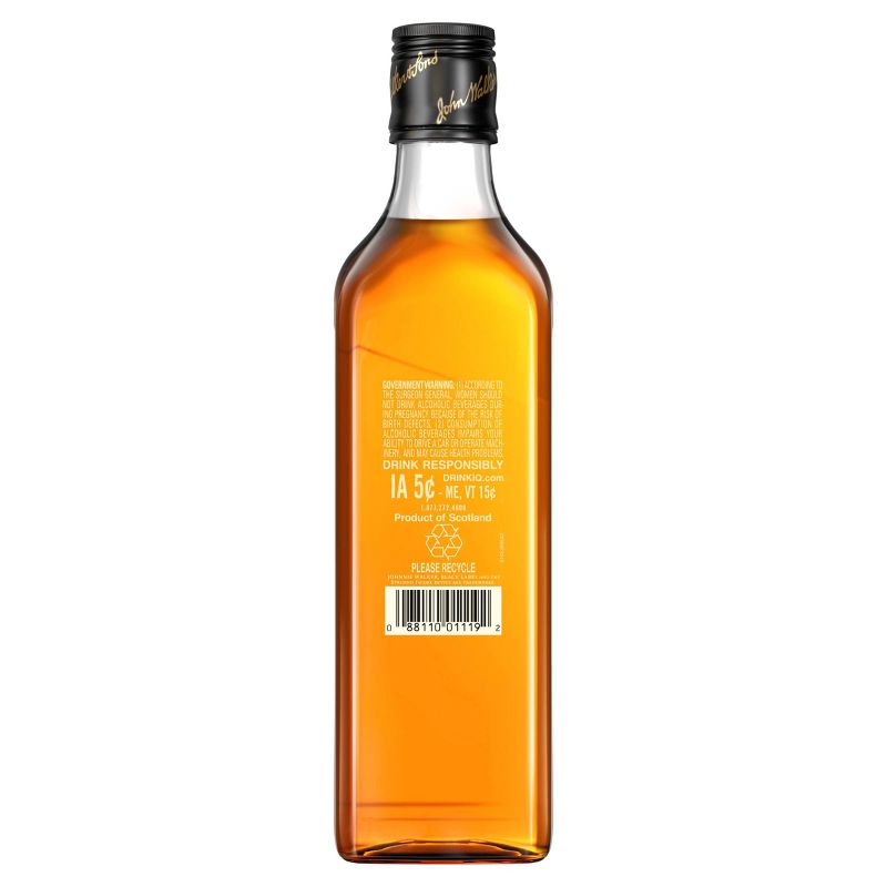Johnnie Walker Black Label Scotch Whisky - 375ml Bottle, 2 of 11