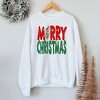 Simply Sage Market Women's Graphic Sweatshirt Red and Green Merry Christmas - 2 of 2