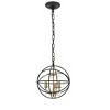 Elegant Lighting Wallace 3 light Matte Black and Brass Pendant - 4 of 4