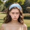 Unique Bargains Women's Argyle Wide Fabric Headband 1 Pc - 2 of 4