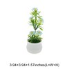 Unique Bargains Artificial Plants 7-Star Mini Sunflower Arrangement Plastic 2.76"x2.76"x5.91" 1 Pcs - 3 of 4