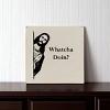 Slickblue Rustic Jesus Quote Wall Sign 7x7 – Solid Wood Plaque for Shelf or Hanging, Funny Faith Decor, Color Options - 2 of 3