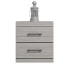 Galano Hamsper 2-Drawer Bedside Table Cabinet Nightstand w/Drawers Storage (20.3 in. × 16.3 in. × 18.9 in.) in Dusty Gray Oak, Knotty Oak, Dark Gray Oak (Set of 2) - 4 of 4