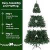 6.5Ft Christmas Tree, Pre-Lit Xmas Tree with 350 Warm White & Color Lights, Christmas Tree with 8 Modes & 1068 Branches Tips for Holiday Decor - 2 of 4