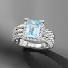 Ross-Simons 3.00 Carat Sky Blue Topaz Ring With White Topaz Accents in Sterling Silver - 4 of 4