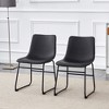 Dolonm Set of 4 Retro Suede Bar Stools, 17.7x20.87x37 Inches, Industrial Vintage Style with Non-Slip Pads - 4 of 4