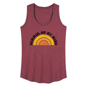 Women's - Instant Message - Summer on my Mind Graphic Racerback Tank - 1 of 4